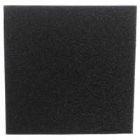 Губка-коврик для аквариумных фильтров Hobby Filter sponge black 50х50х5 см ppi 10, грубая очистка