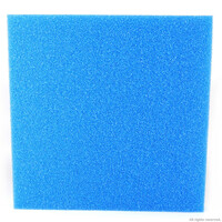 Губка-коврик для аквариумных фильтров Hobby Filter sponge blue 50х50х10см ppi 10, грубая очистка