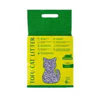 Хвостик Лаванда 6 л (2.6 кг) соевый наполнитель для кошачьих туалетов Тоффу