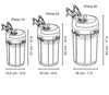 Hydor Prime 10 - внешний фильтр, размеры