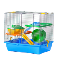 Клітка для хом’яка Inter-zoo GINO 1 хром з пластиковими поличками, 42x29x38 см, колір у асортименті