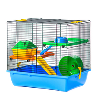 Клітка для хом’яка Inter-zoo GINO 1 кольорова з пластиковими поличками, 42x29x38 см, колір у асортименті