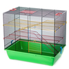 Inter-zoo PINKY 3 цветная + металлические полочки, 500x330x445 мм клетка для грызунов
