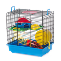 Клетка-переноска для грызунов Inter-zoo TEDDY I чёрные прутья 36х24х36 см цвет в ассортименте