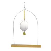 Лори качеля для птиц со звонком и зеркалом, 17 см