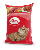 МЯУ сухой корм для котов с курицей 14 кг