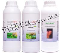 Набор удобрений для аквариумных растений Aquayer МАКРО+ МИКРО+ Железо 3х1л