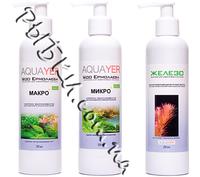 Набор удобрений для аквариумных растений Aquayer МАКРО+ МИКРО+ Железо 3х250мл