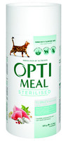 Optimeal сухой корм для стерилизованых кошек и кастрированых котов, индейка и овес, 650 г