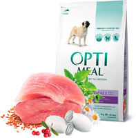 Optimeal сухой корм для взрослых собак малых пород, утка 4 кг