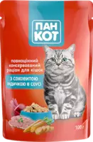 Пан Кот пауч 100 г вологий корм для котів індичка в соусі