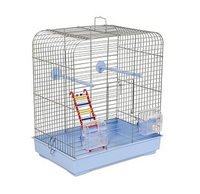 Природа Белла клетка для птиц, цвет прутьев белый, 37х25х36 см