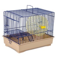 Природа Давид 1 клетка для хомяков, цвет прутьев синий, 30х20х24 см