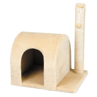 Природа Кот-дом дряпка для котов бежевая, 37х46х53 см