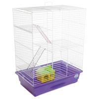 Природа Нюра клетка для мелких декоративных грызунов, цвет прутьев белый, 44х27х59 см