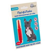 Природа ПрофиЛайн капли на холку против блох и клещей для собак 4-10 кг, 1 пип