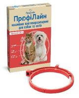 Природа ПрофиЛайн ошейник против блох и клещей 35 см, коралловый