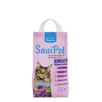 Природа SaniPet средний, с лавандой - бентонитовый наполнитель для туалетов, 2,5 кг