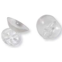 Присоска прозрачная, маленькая, с кольцом, для шланга 4мм, А-004