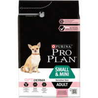 Purina Pro Plan Adult Small and Mini сухий корм для дорослих собак дрібних порід з чутливою шкірою, лосось, 3 кг