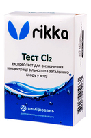 Тест на хлор для аквариума Rikka Cl2
