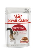 Royal Canin Instinctive влажный корм для кошек старше 1 года (тонкие кусочки в соусе), 85 г