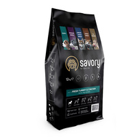 Сухой корм Savory для щенков со свежим мясом индейки и курицей 12 кг