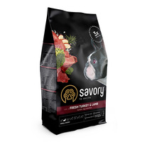 Сухой корм Savory для собак малых пород со свежим мясом индейки и ягнятиной 3 кг
