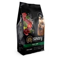 Сухой корм Savory для собак малых пород со свежим мясом ягнёнка 8 кг