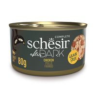 Schesir After Dark Chicken в бульоне натуральные консервы для котов, банка 80г