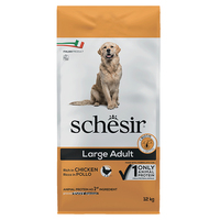 Schesir Dog Large Adult Chicken монопротеиновый корм для собак крупных пород 12 кг