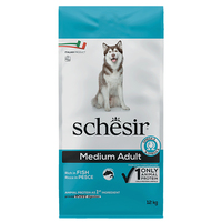 Schesir Dog Medium Adult Fish сухой монопротеиновый корм для собак средних пород 12 кг