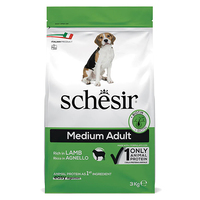 Schesir Dog Medium Adult Lamb сухой монопротеиновый корм для собак средних пород 3 кг