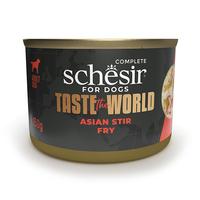 Schesir Taste the World Asian Stir Fry в бульоне для собак, влажный корм, банка 150 г