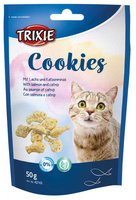 Trixie лакомство для котов Cookies - лосось и кошачья мята, 50гр 42743