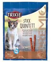 Trixie Premio Quadro-Sticks палочки для кошек с птицей и печенью, 5шт по 5 г