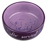 Trixie Thanks for Service - миска для котов 0,3л/11 см
