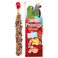 Versele-Laga Prestige Sticks Parrots Banana Coconut topping лакомство для средних и крупных попугаев 2х70г