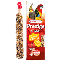 Versele-Laga Prestige Sticks Parrots Mango Rosehip лакомство для крупных и средних попугаев 2х70г