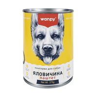 Wanpy Beef паштет влажный корм консервы для собак, банка 375г