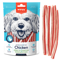 Wanpy Chicken Jerky and Codfish Sandwiches ласощі для собак 100 г
