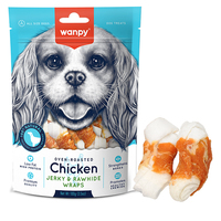 Wanpy Chicken Jerky and Rawhide Wraps ласощі для собак 100 г