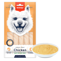 Wanpy Creamy Lickable Treat Chicken Cheese жидкое лакомство для собак 70 г