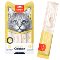 Wanpy Creamy Lickable Treats Chicken жидкое лакомство для котов 70 г