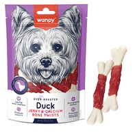 Wanpy Duck Jerky Calcium Bone Twists лакомство для собак 100 г