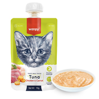 Wanpy Tuna Chicken Carrot жидкий корм для котов 90 г